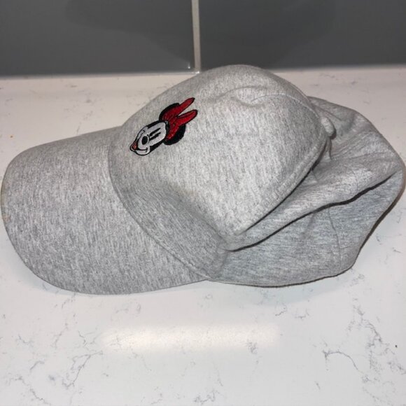 Disney Hat Cap Strap Back Gray Minnie Mouse Theme Park Magic Kindgom Ladies - Picture 5 of 5